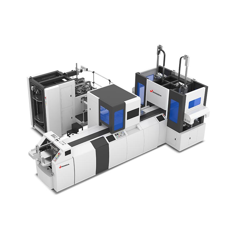 Автоматическая машина для производства жестких коробок с двойной станцией